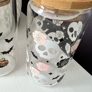 Día De Los Muertos Glass Cup